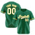 Custom Kelly Green White Gold Authentic Baseball Jersey