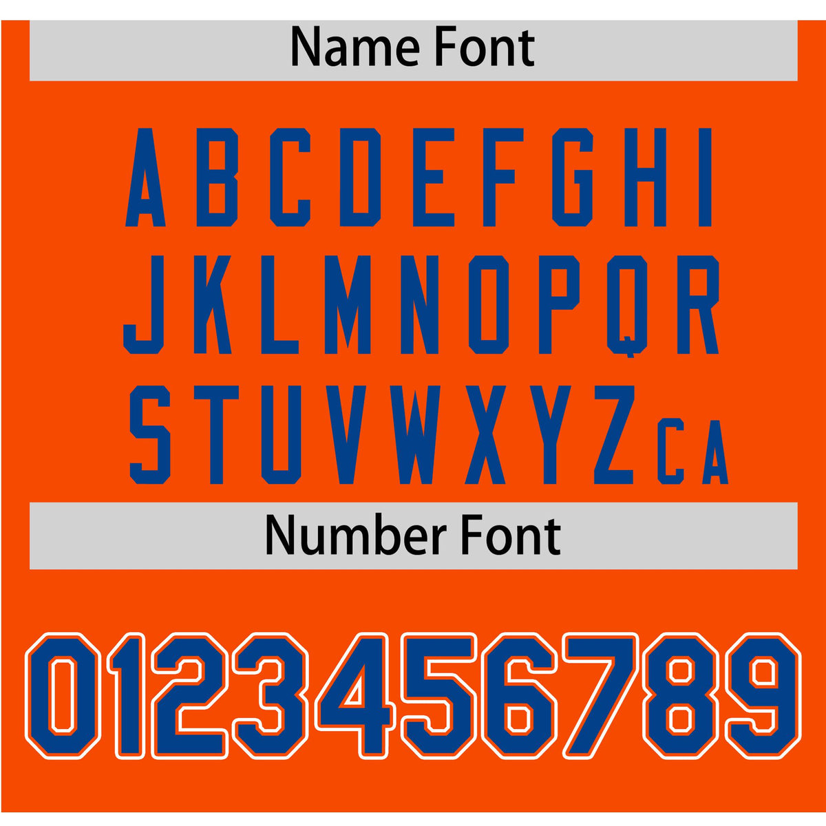 Custom Orange Royal Blue White Authentic Baseball Jersey