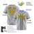 Custom Gray Yellow Black Authentic Baseball Jersey