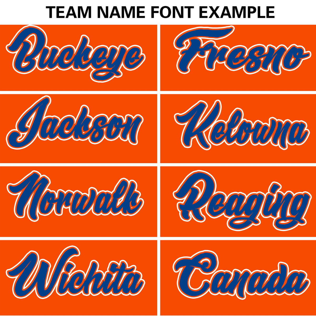 Custom Orange Royal Blue White Authentic Baseball Jersey