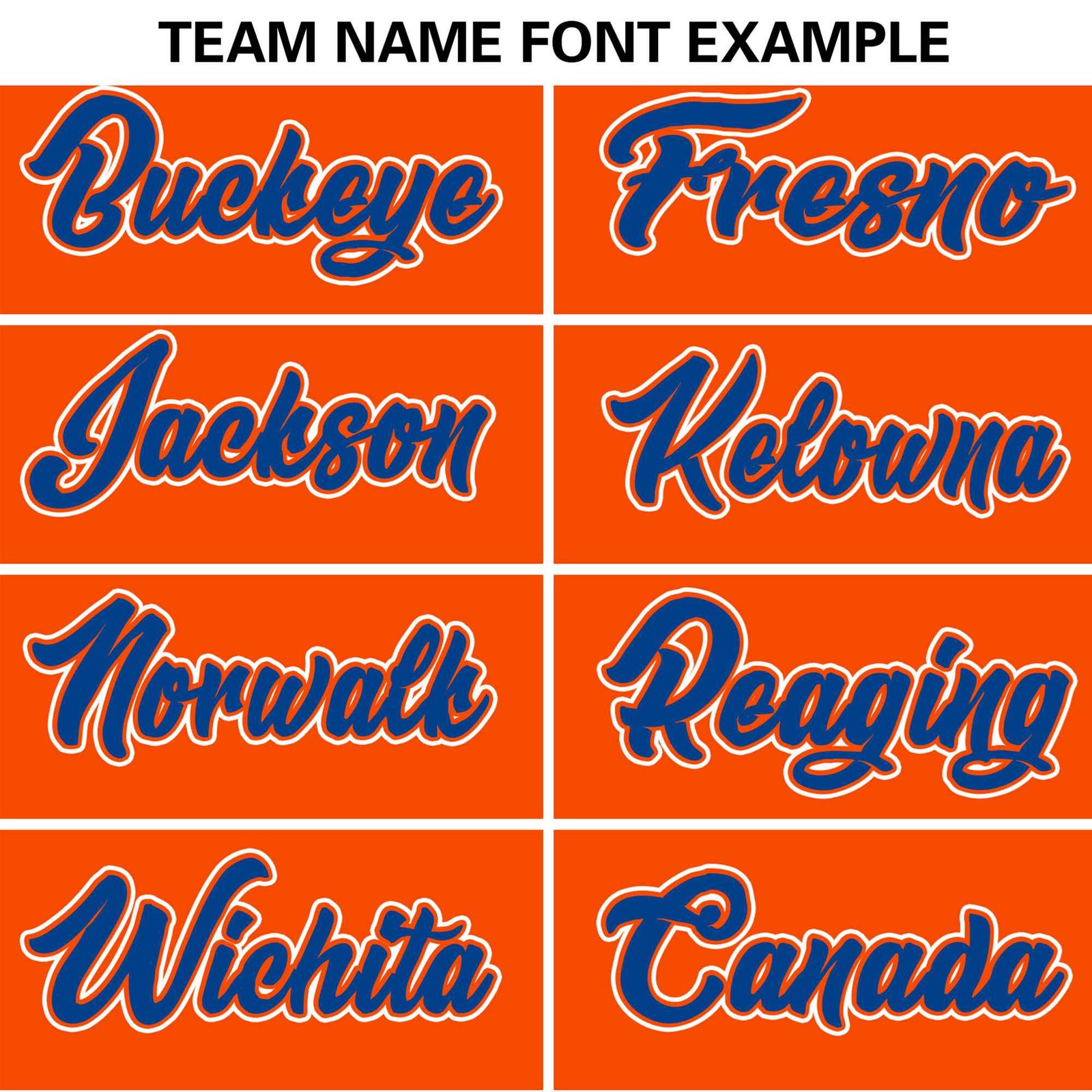 Custom Orange Royal Blue White Authentic Baseball Jersey