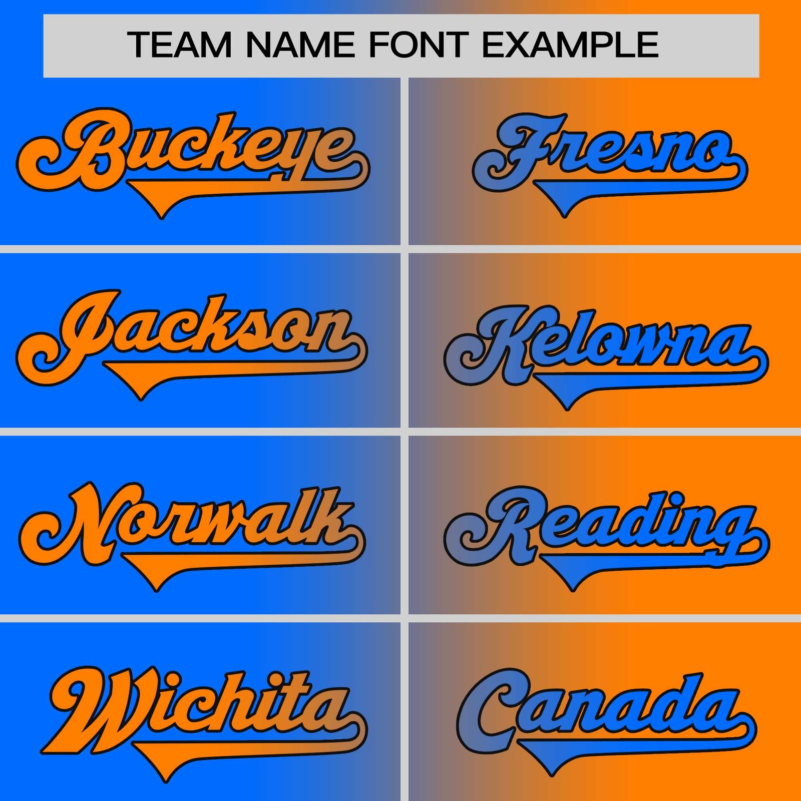 Custom Orange Blue Gradient Style Authentic Baseball Jersey