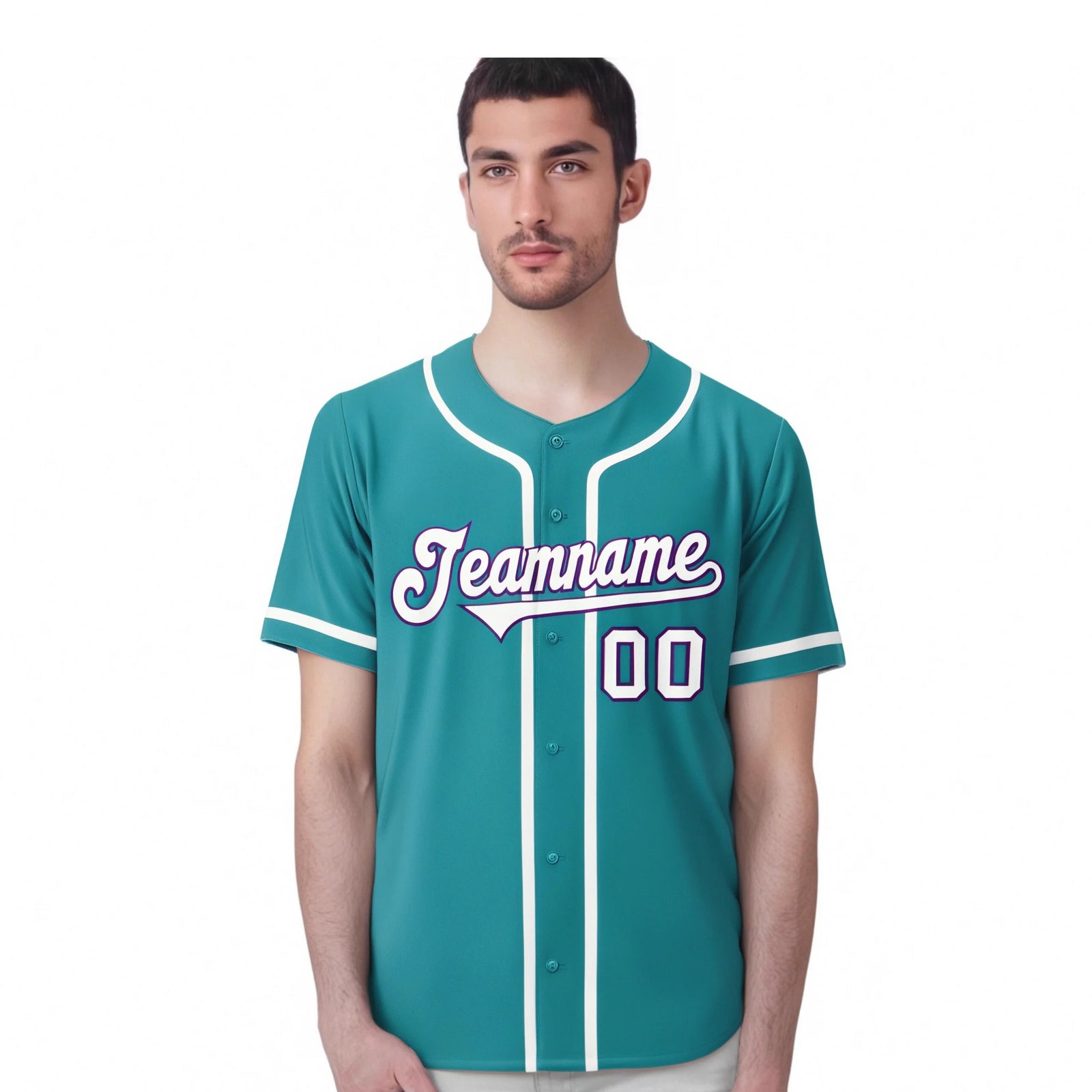 Custom Aqua White Classic Style Authentic Baseball Jersey