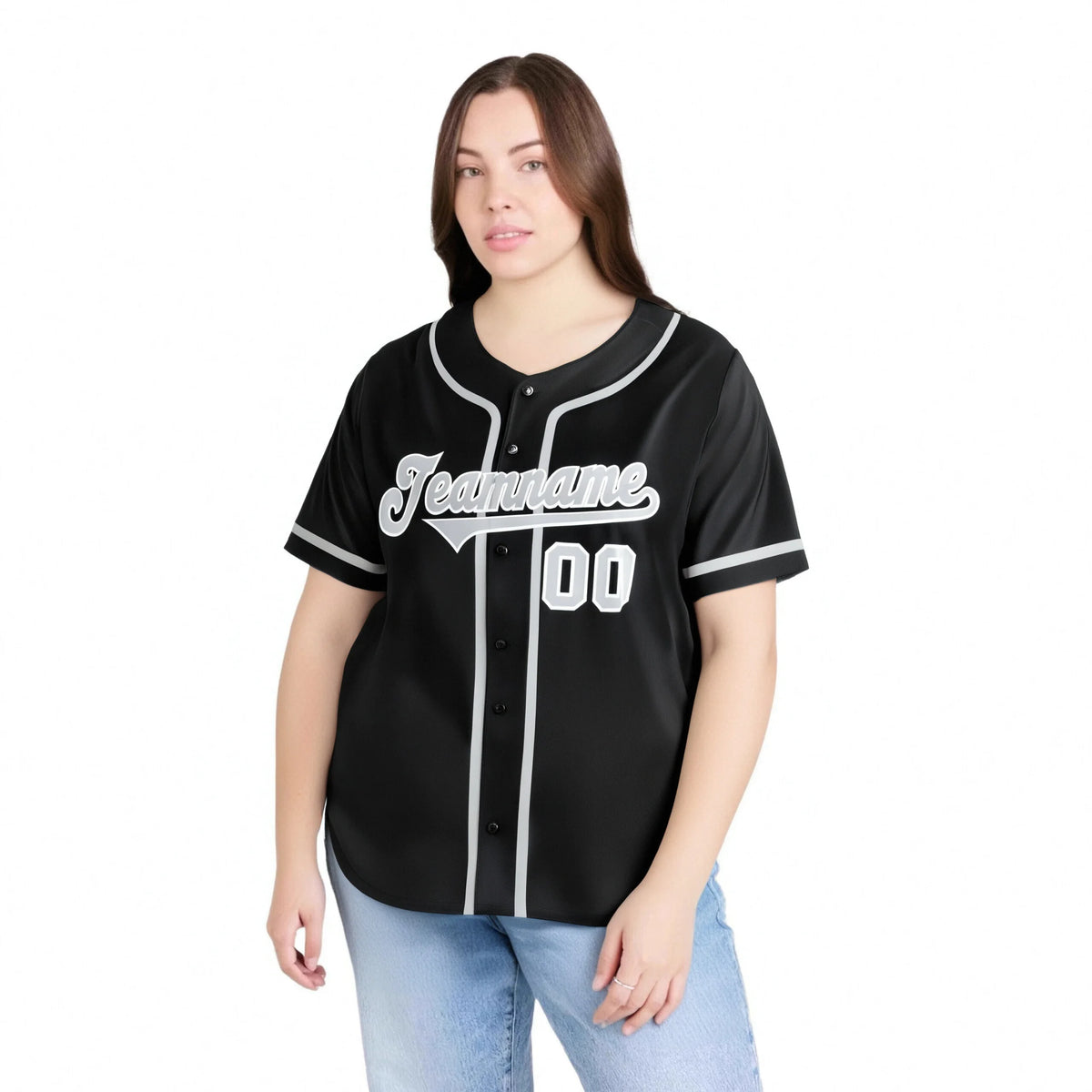 Custom Black Gray Classic Style Authentic Baseball Jersey