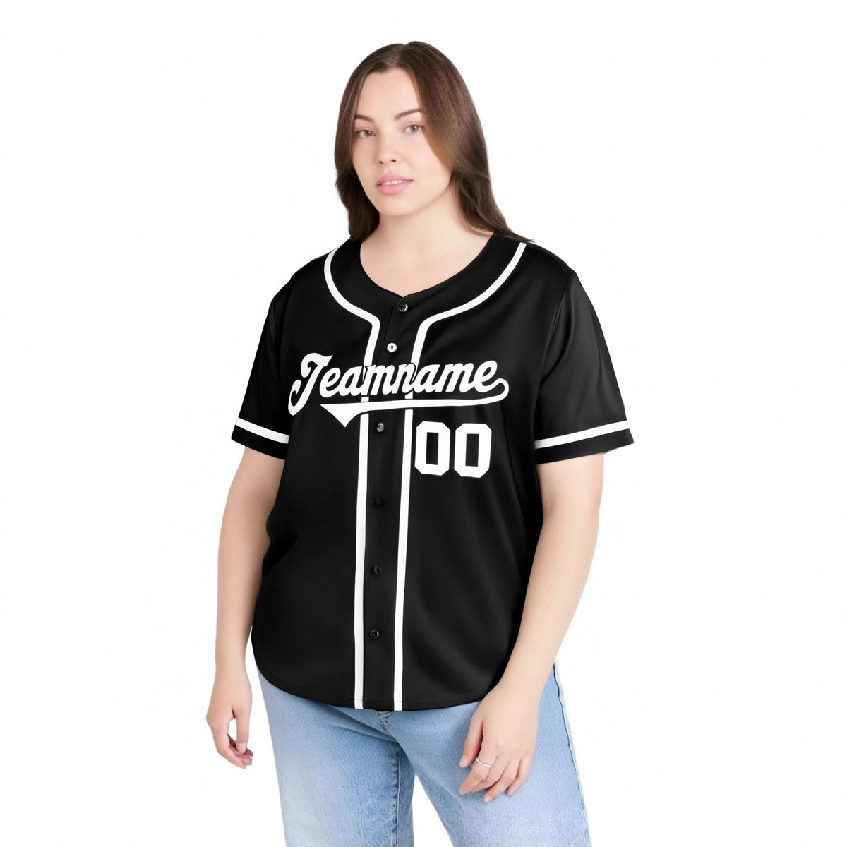 Custom Black White Classic Style Authentic Baseball Jersey