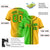 Custom Green Yellow Gradient Style Authentic Baseball Jersey