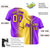 Custom Yellow Purple Gradient Style Authentic Baseball Jersey