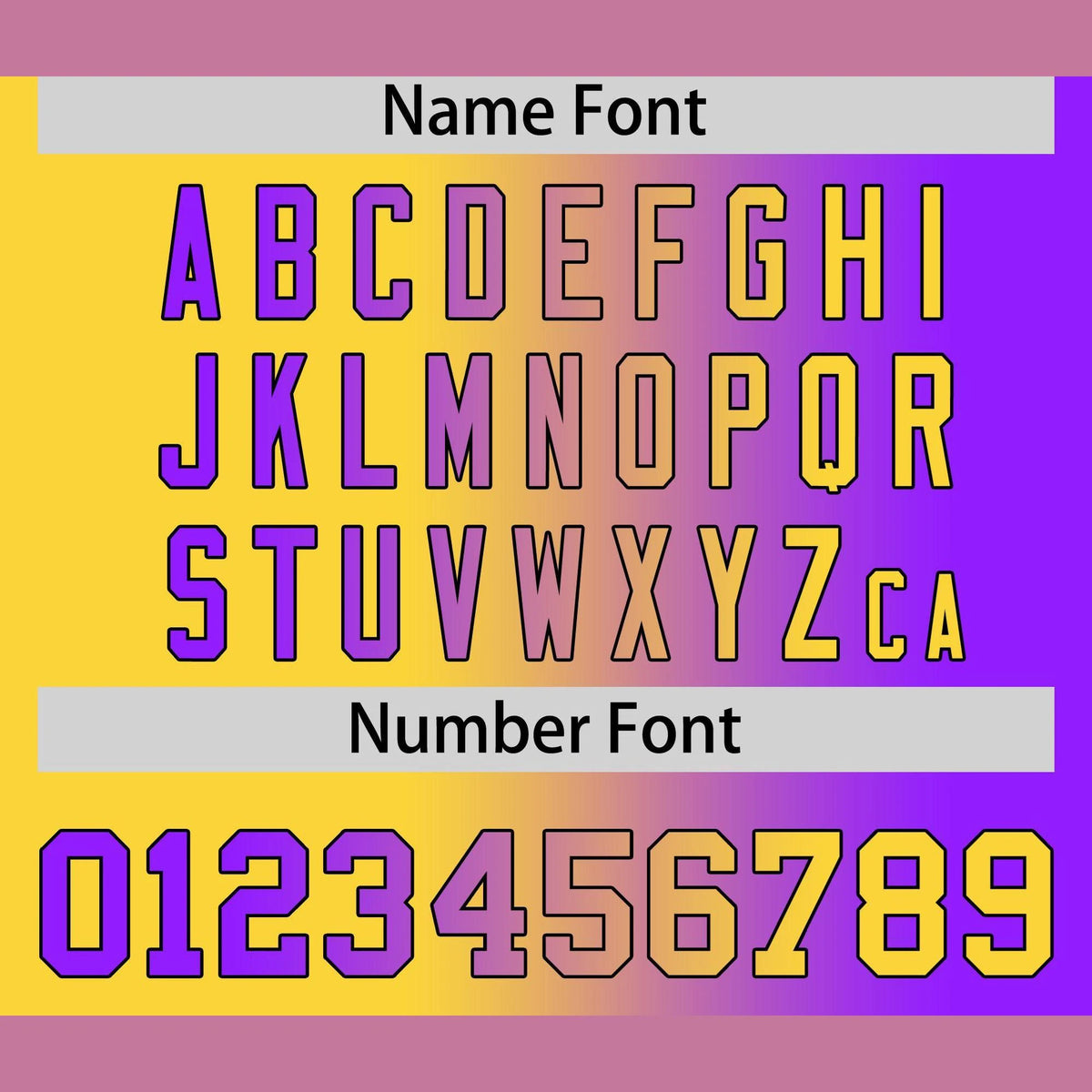 Custom Yellow Purple Gradient Style Authentic Baseball Jersey