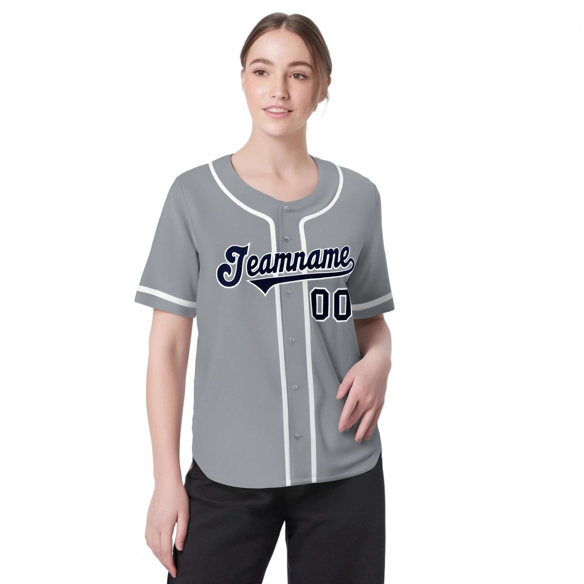 Custom Gray White Classic Style Authentic Baseball Jersey