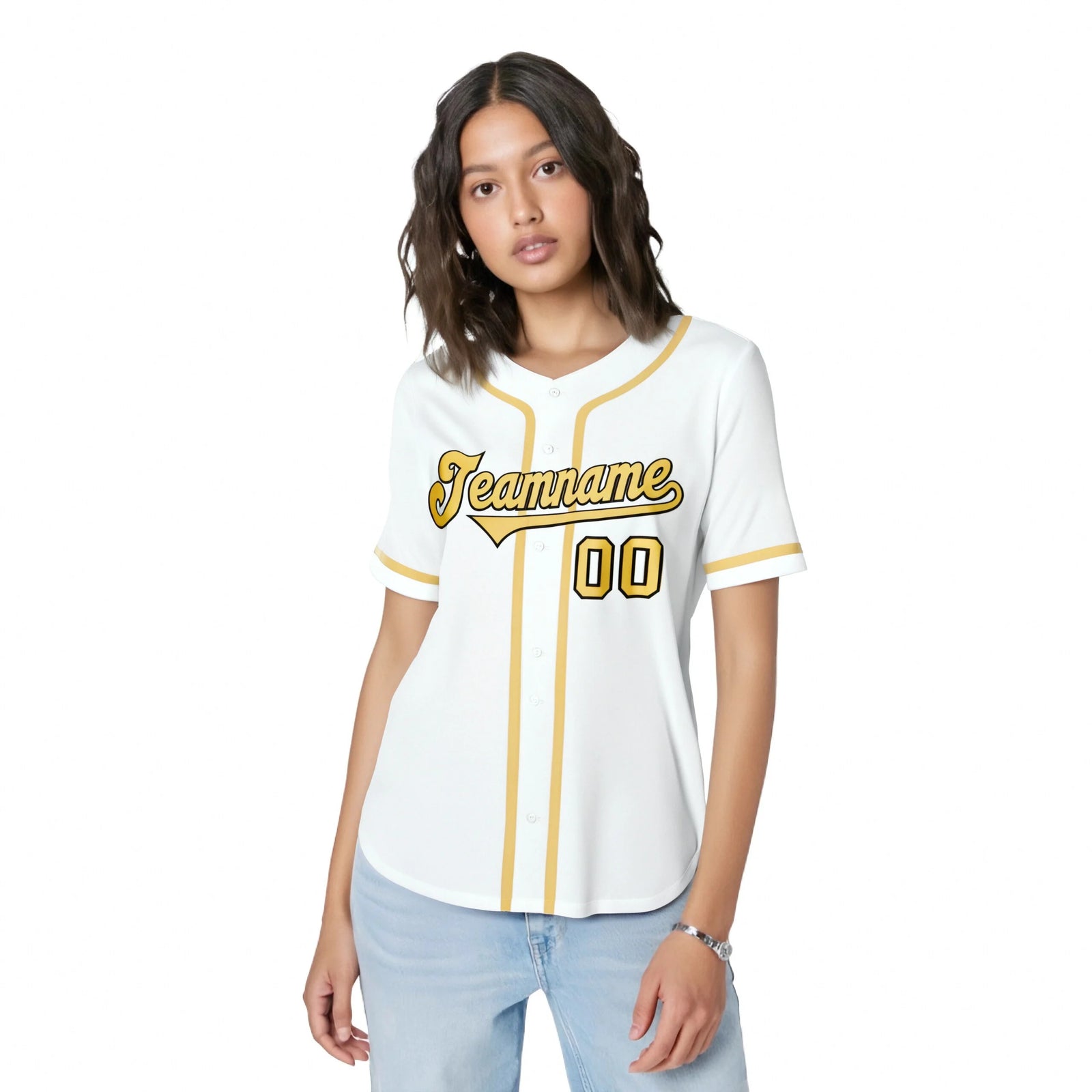 Custom White Khaki Classic Style Authentic Baseball Jersey