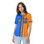 Custom Orange Blue Gradient Style Authentic Baseball Jersey