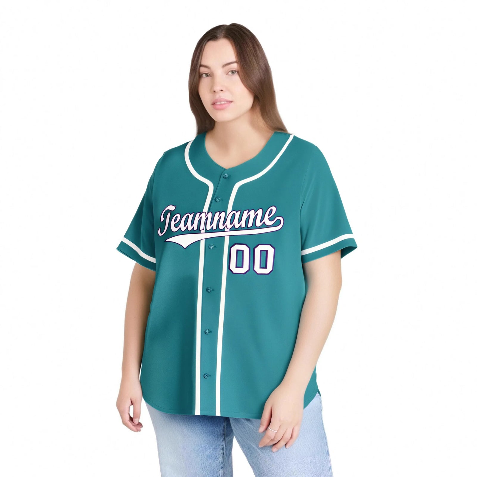 Custom Aqua White Classic Style Authentic Baseball Jersey