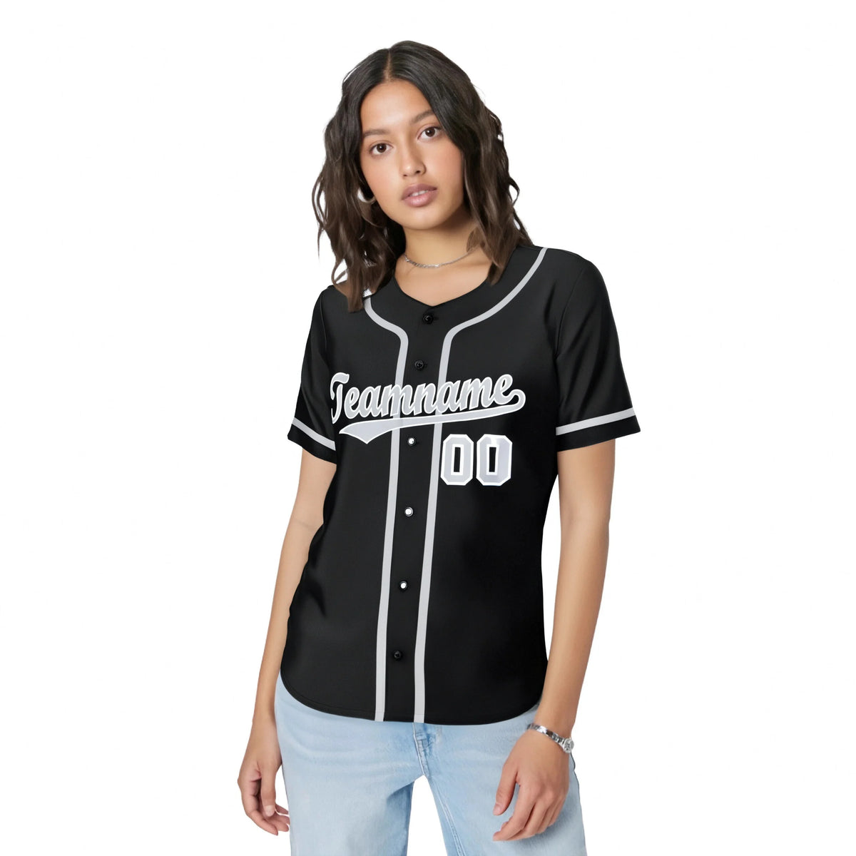 Custom Black Gray Classic Style Authentic Baseball Jersey