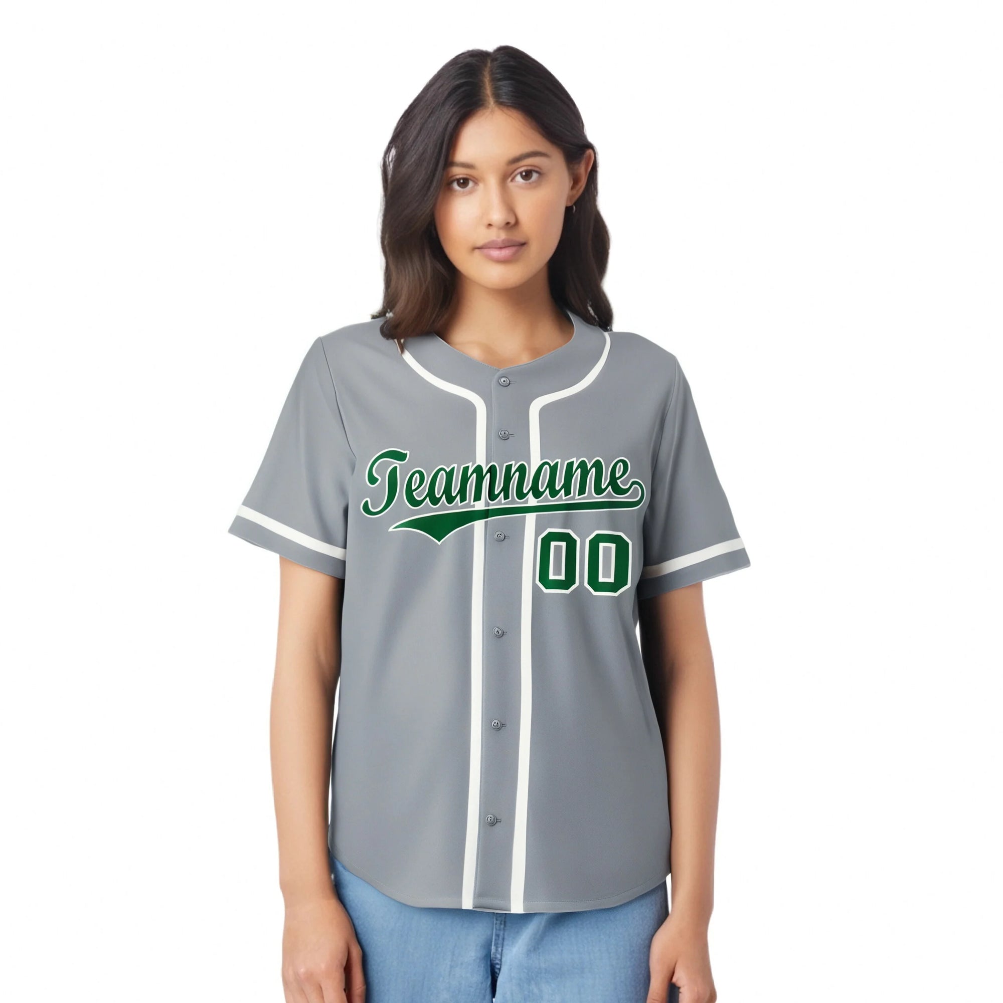 Custom Gray White Classic Style Authentic Baseball Jersey