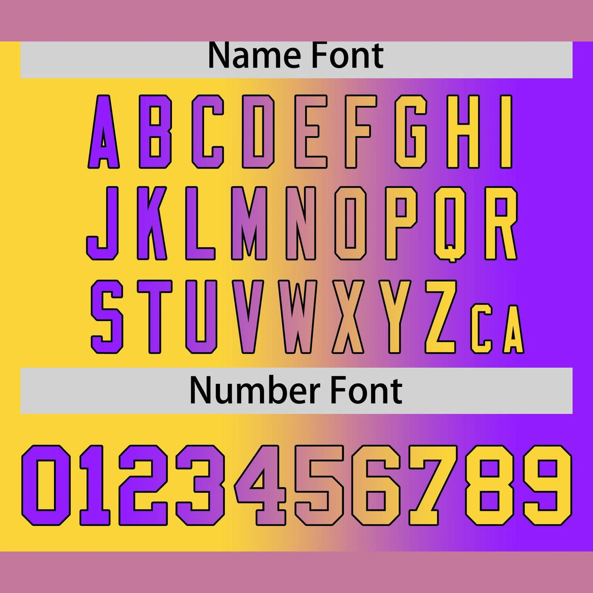 Custom Yellow Purple Gradient Style Authentic Baseball Jersey