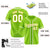 Custom Neon Green White Classic Style Authentic Baseball Jersey