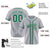 Custom Gray Kelly Green Classic Style Authentic Baseball Jersey