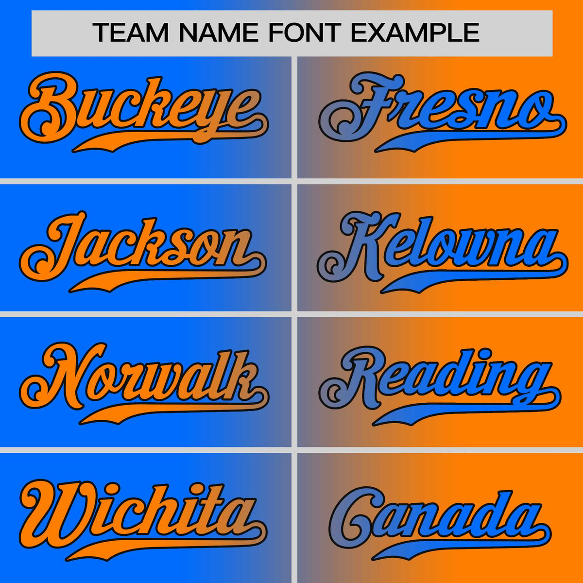 Custom Orange Blue Gradient Style Authentic Baseball Jersey