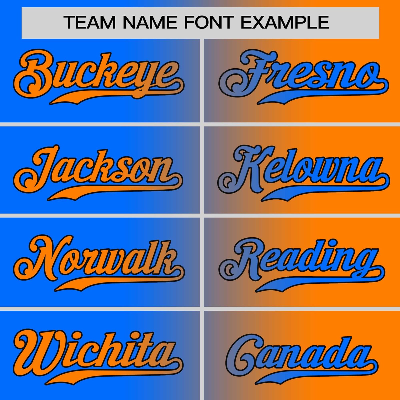 Custom Orange Blue Gradient Style Authentic Baseball Jersey