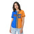 Custom Orange Blue Gradient Style Authentic Baseball Jersey