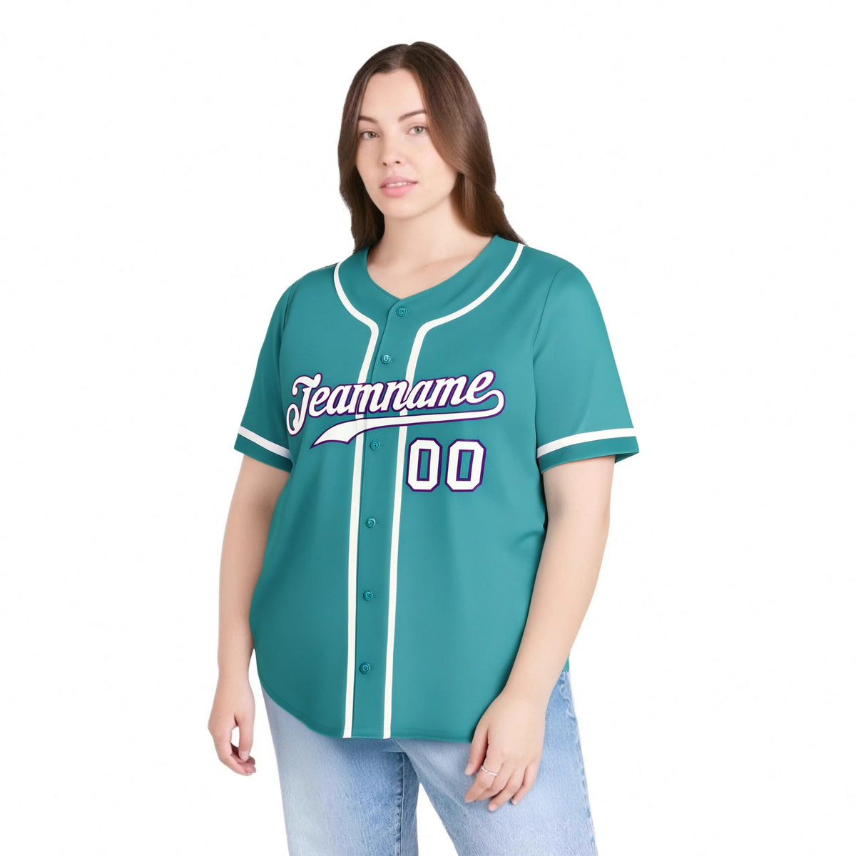 Custom Aqua White Classic Style Authentic Baseball Jersey