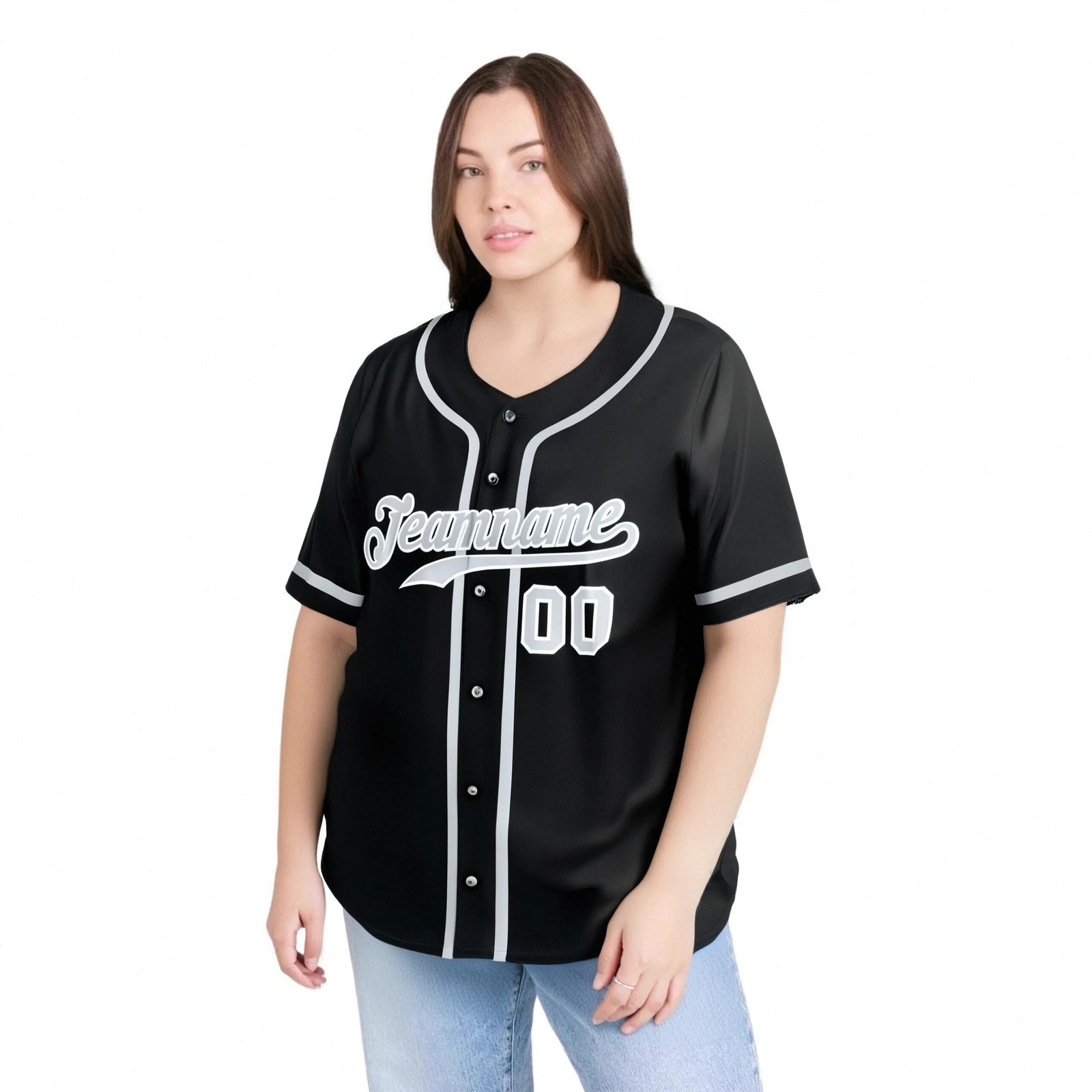 Custom Black Gray Classic Style Authentic Baseball Jersey
