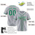 Custom Gray Kelly Green Classic Style Authentic Baseball Jersey