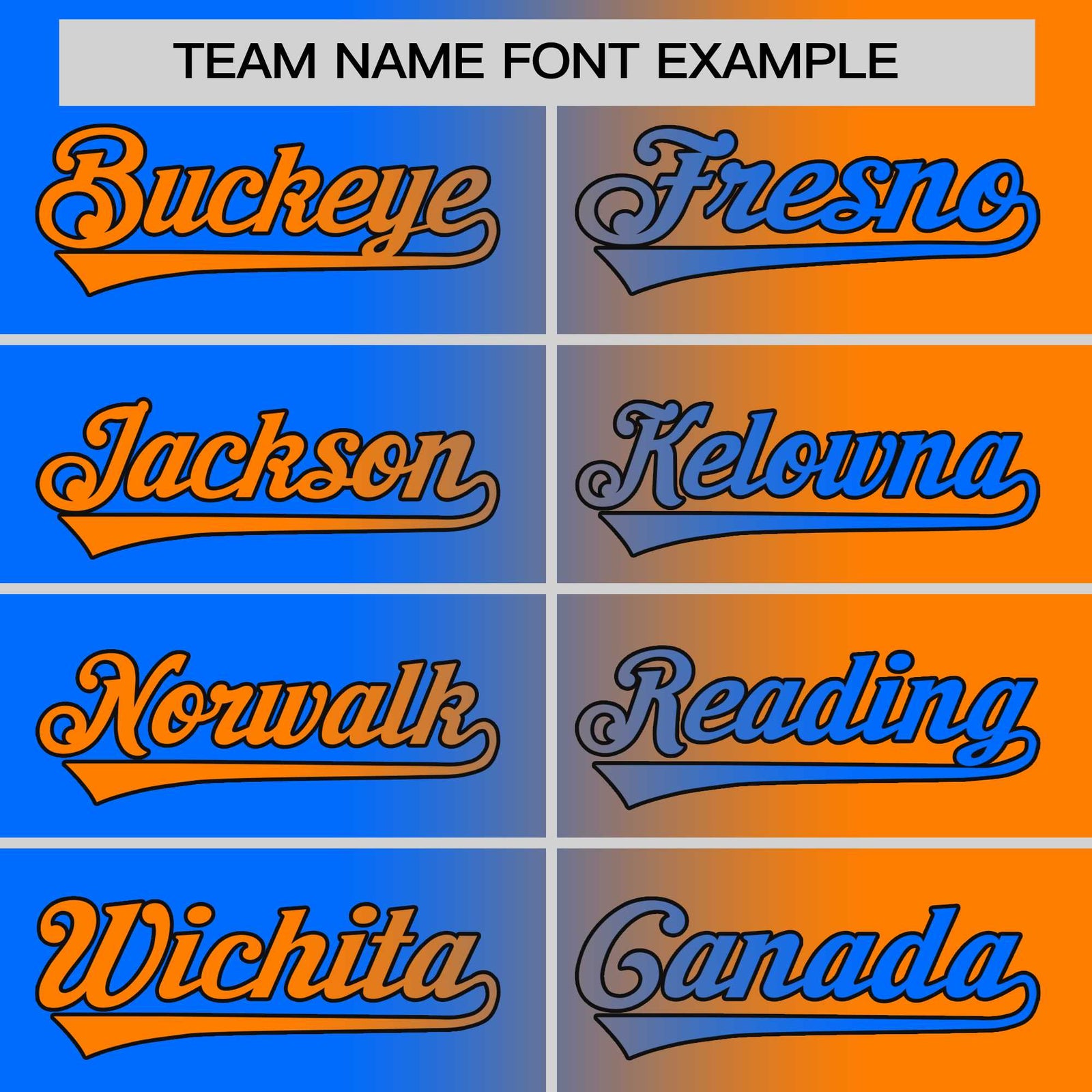 Custom Orange Blue Gradient Style Authentic Baseball Jersey