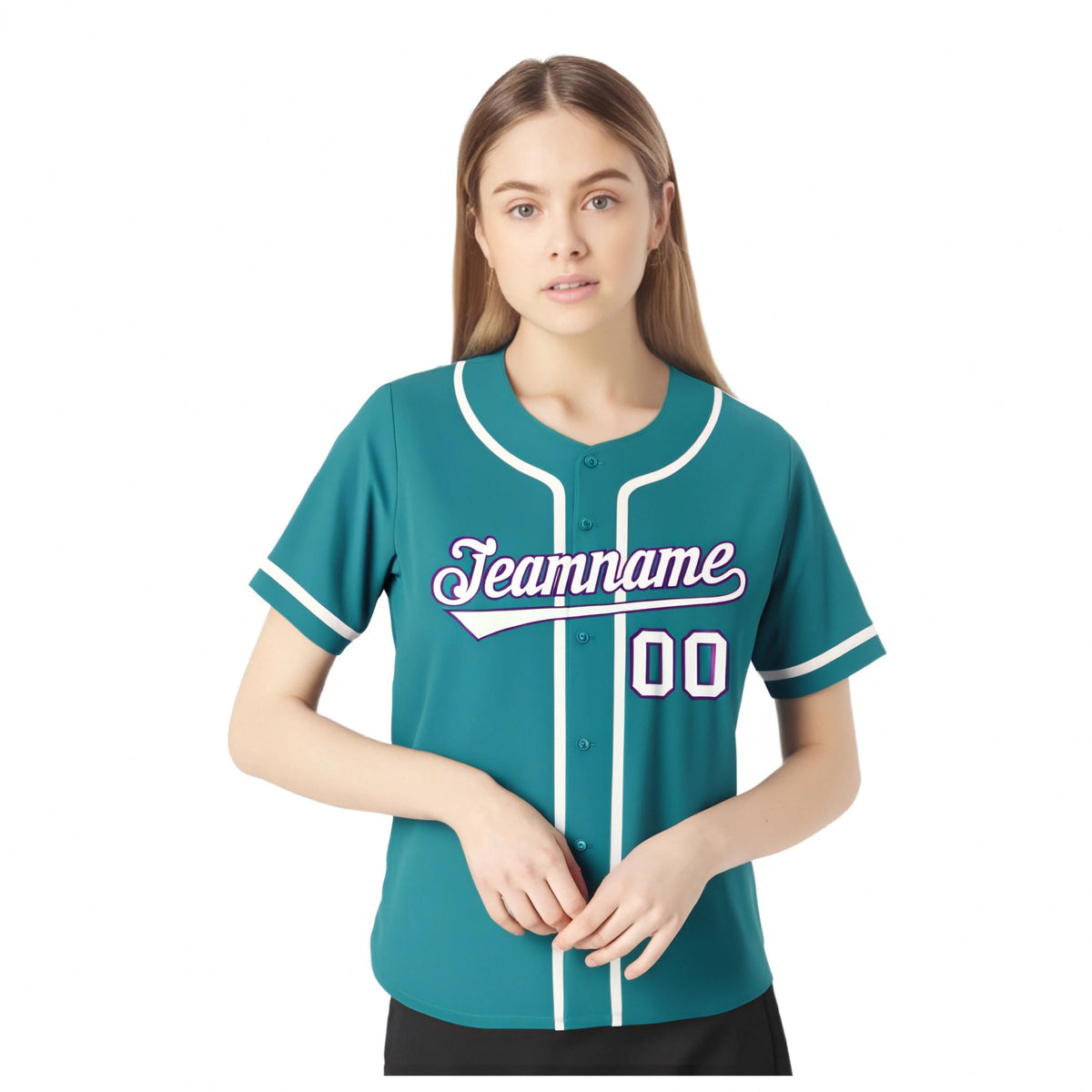 Custom Aqua White Classic Style Authentic Baseball Jersey
