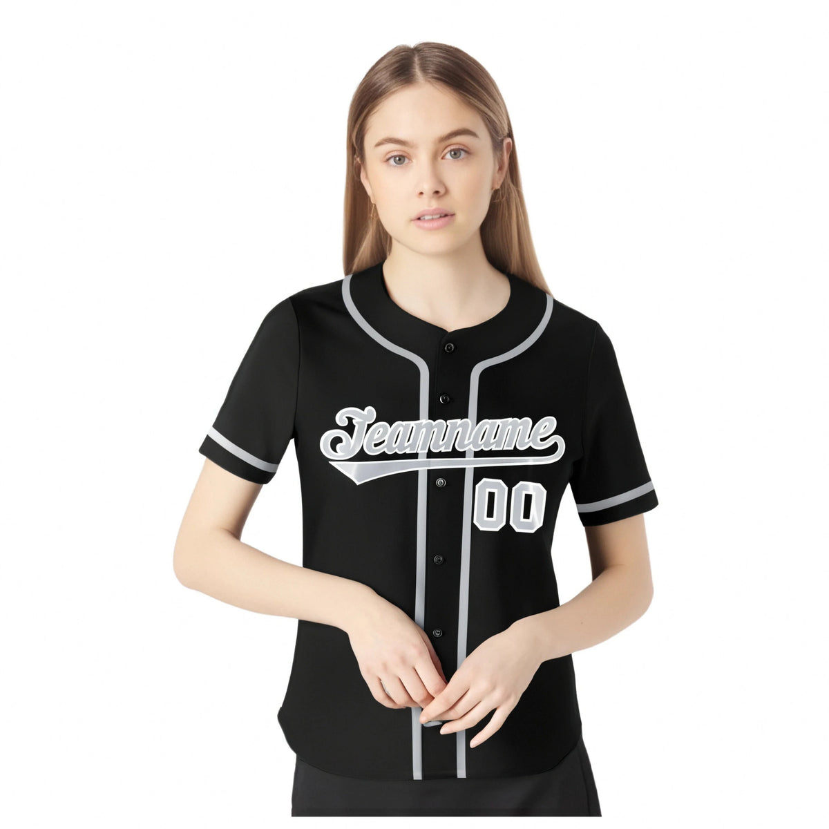 Custom Black Gray Classic Style Authentic Baseball Jersey