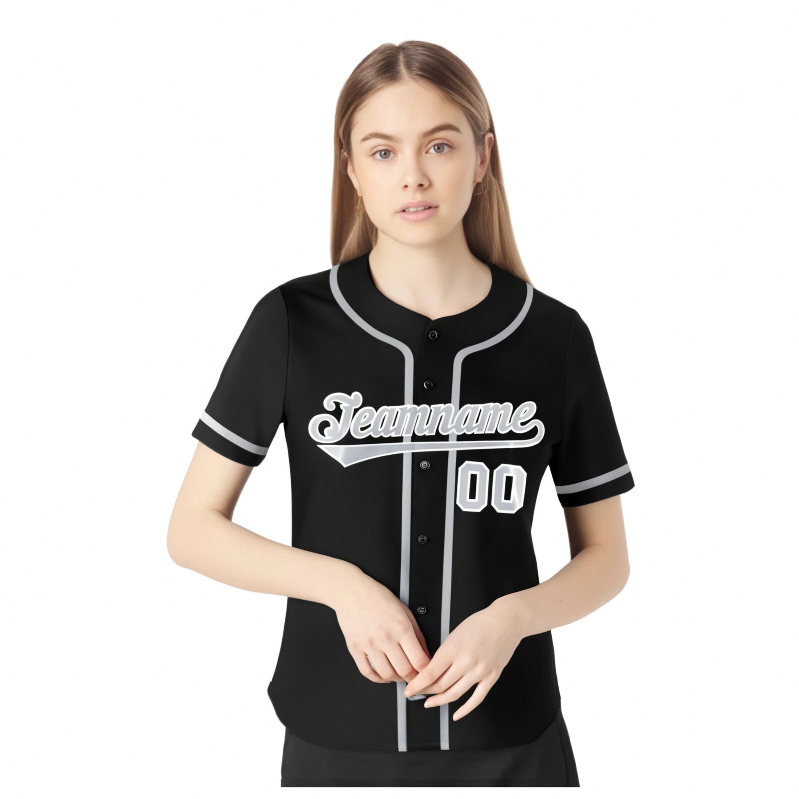 Custom Black Gray Classic Style Authentic Baseball Jersey