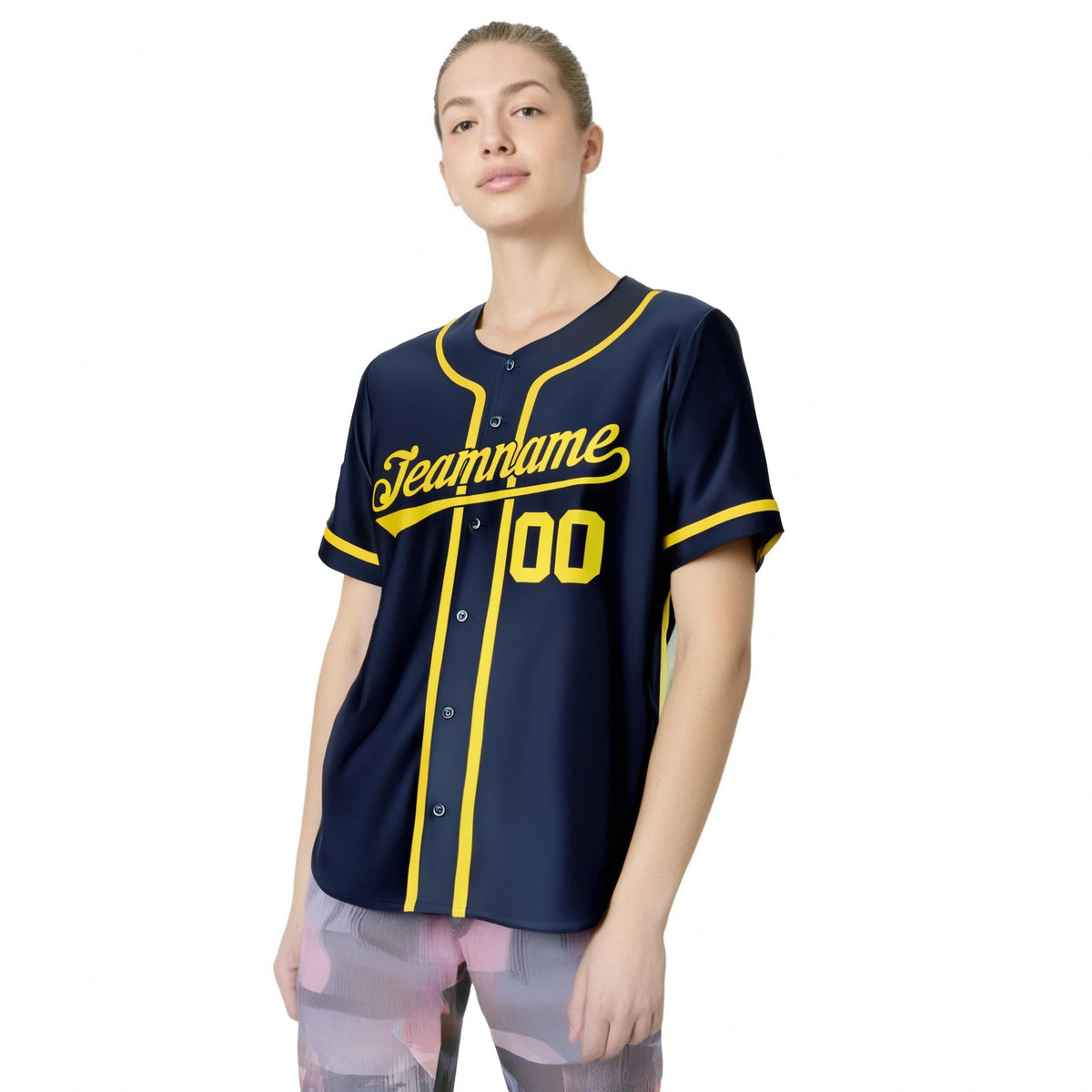 Custom Navy Gold Classic Style Authentic Baseball Jersey
