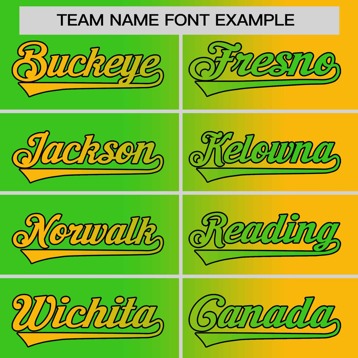 Custom Green Yellow Gradient Style Authentic Baseball Jersey