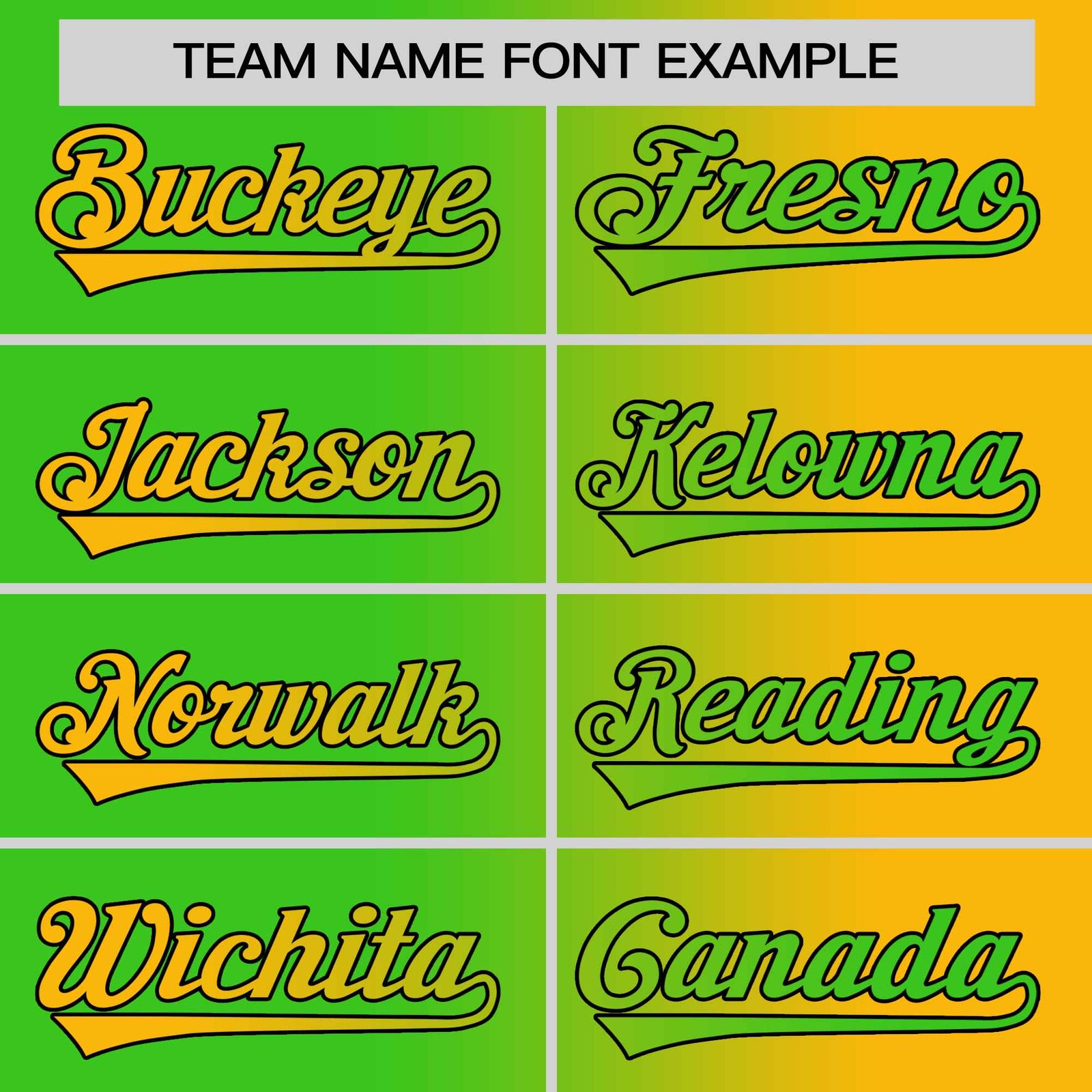 Custom Green Yellow Gradient Style Authentic Baseball Jersey