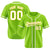 Custom Neon Green White Classic Style Authentic Baseball Jersey