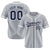 Custom Gray White Classic Style Authentic Baseball Jersey