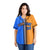 Custom Orange Blue Gradient Style Authentic Baseball Jersey