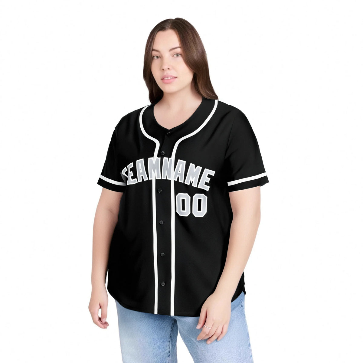 Custom Black Gray-White Classic Style Authentic Baseball Jersey