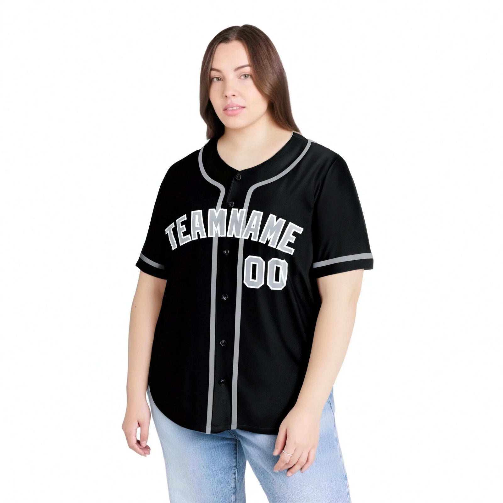 Custom Black Gray Classic Style Authentic Baseball Jersey