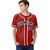 Custom Red Navy-White Classic Style Authentic Baseball Jersey