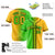 Custom Green Yellow Gradient Style Authentic Baseball Jersey