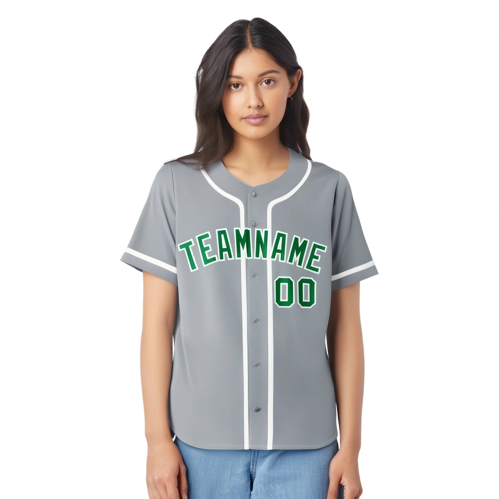 Custom Gray White Classic Style Authentic Baseball Jersey