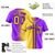 Custom Yellow Purple Gradient Style Authentic Baseball Jersey