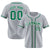 Custom Gray Kelly Green Classic Style Authentic Baseball Jersey