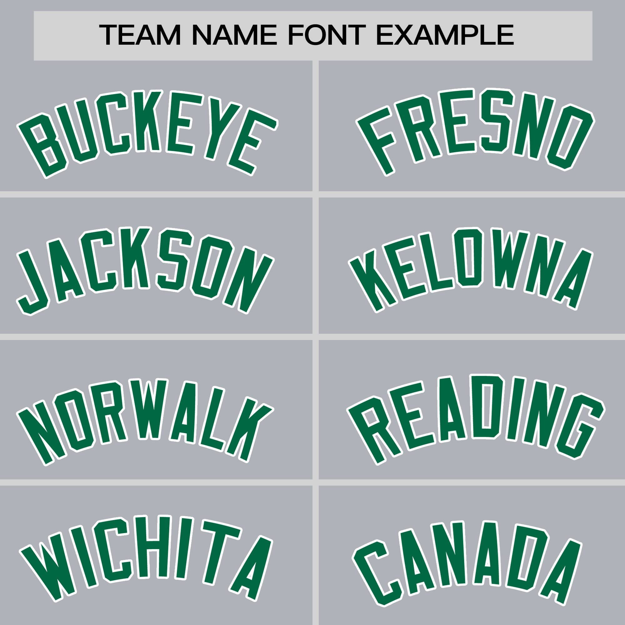 Custom Gray Kelly Green Classic Style Authentic Baseball Jersey