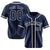 Custom Navy White Classic Style Authentic Baseball Jersey