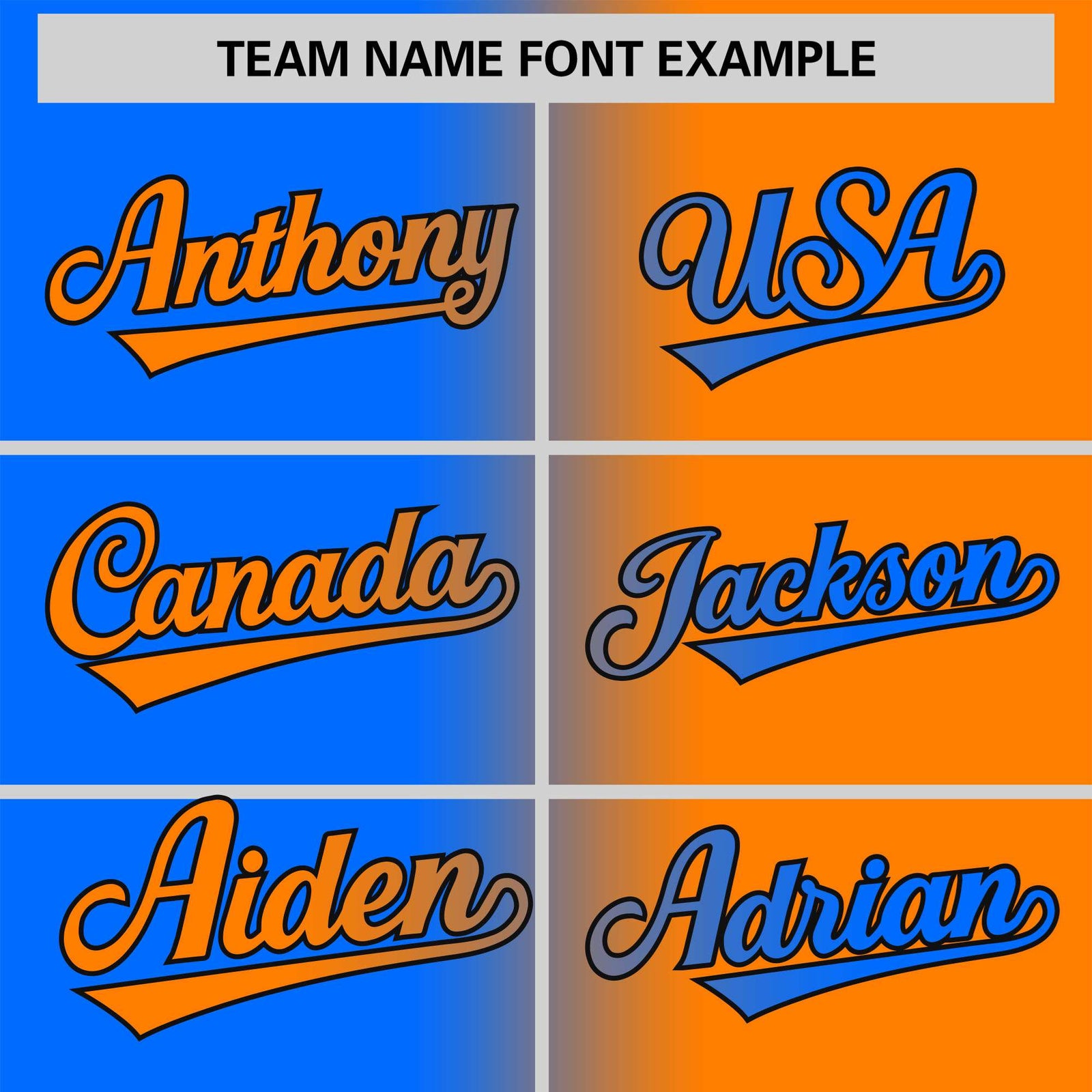 Custom Orange Blue Gradient Style Authentic Baseball Jersey
