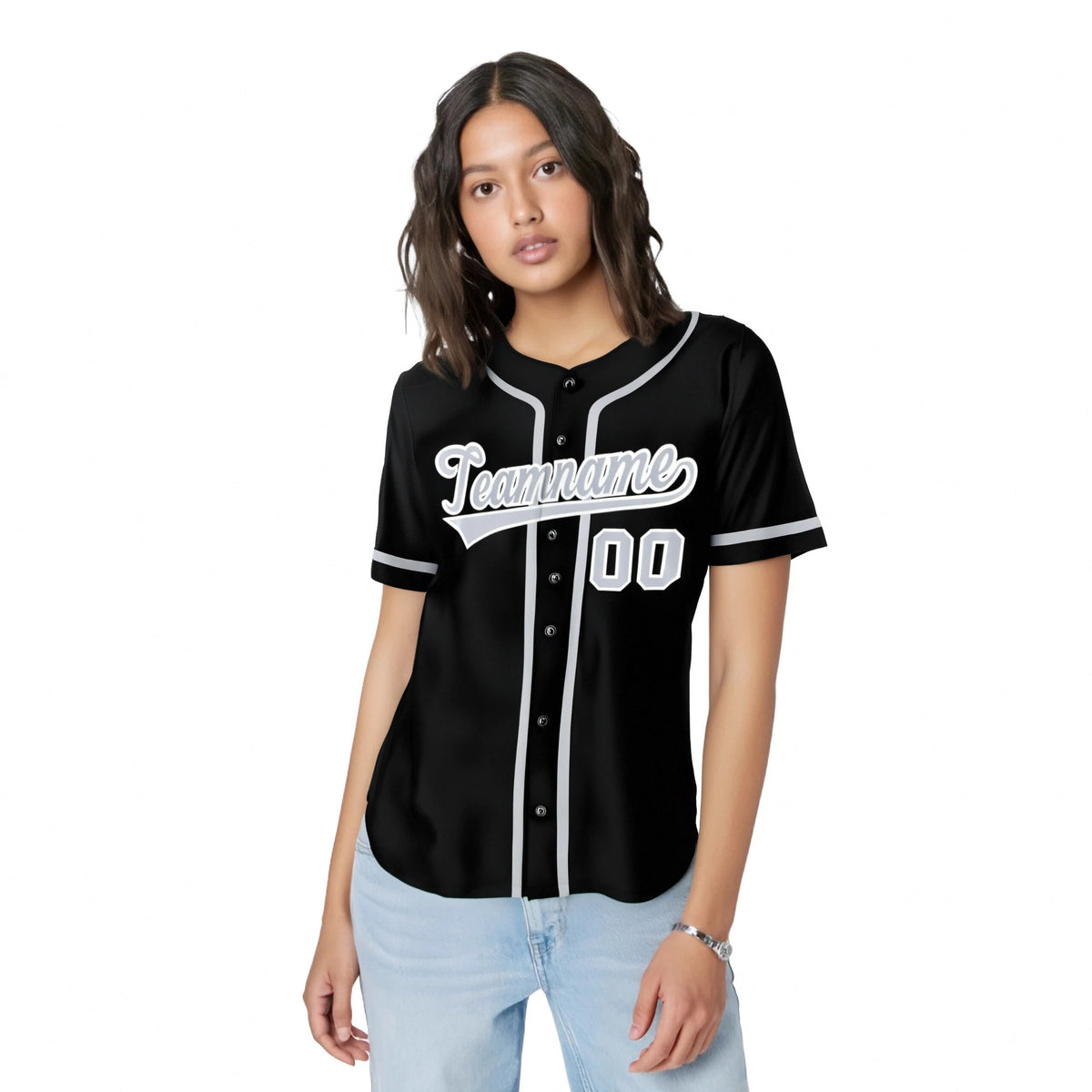 Custom Black Gray Classic Style Authentic Baseball Jersey