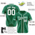 Custom Kelly Green White Classic Style Authentic Baseball Jersey