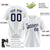 Custom White Navy Pinstripe Authentic Baseball Jersey